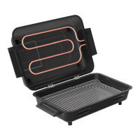 Avrasya Grill GRP200 Ayaklı Demir Kapaklı 1100 W Çift Taraflı Dumansız Çelik Elektirikli Izgara
