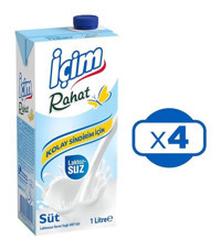 İçim Laktozsuz Süt 4'lü 1 lt