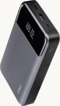 Ttec 20000 mAh Hızlı Şarj Işıklı Dijital Göstergeli Type C-USB Çoklu Bağlantı Powerbank Siyah