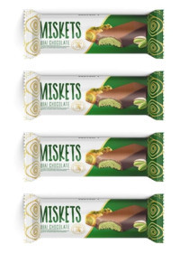 Miskets Dubai Antep Fıstığı-Kadayıf Sütlü Çikolata 25 gr 4'lü