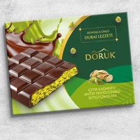 Doruk Dubai Lezzeti Antep Fıstığı-Kadayıf Sütlü Çikolata 90 gr