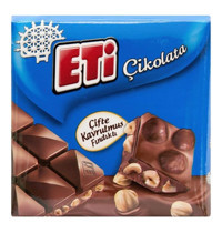 Eti Çifte Kavrulmuş Fındıklı Çikolata 75 gr
