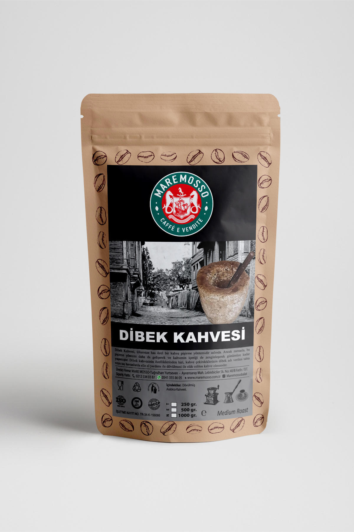 Mare Dibek Orta Kavrulmuş Türk Kahvesi 250 gr