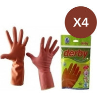 Derby Kırmızı XLarge Temizlik Eldiveni 4 Çift