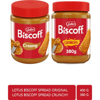 Lotus Biscoff Creamy Karamelize Bisküvi Kreması 400 gr + Lotus Biscoff Crunchy Karamelize Bisküvi Kreması 380 gr