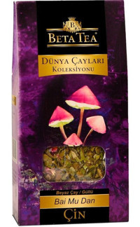 Beta Tea Dünya Çayları Serisi Bai Mu Dan Gül Aromalı Dökme Bitki Çayı 50 gr