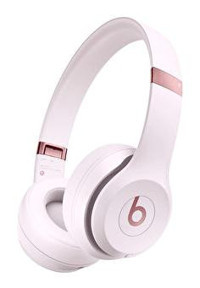 Beats Solo 4 Android & iOS Uyumlu Tek Mikrofonlu Silikonlu Gürültü Önleyici Oyuncu Kablosuz Kulak Üstü Bluetooth Kulaklık Pembe