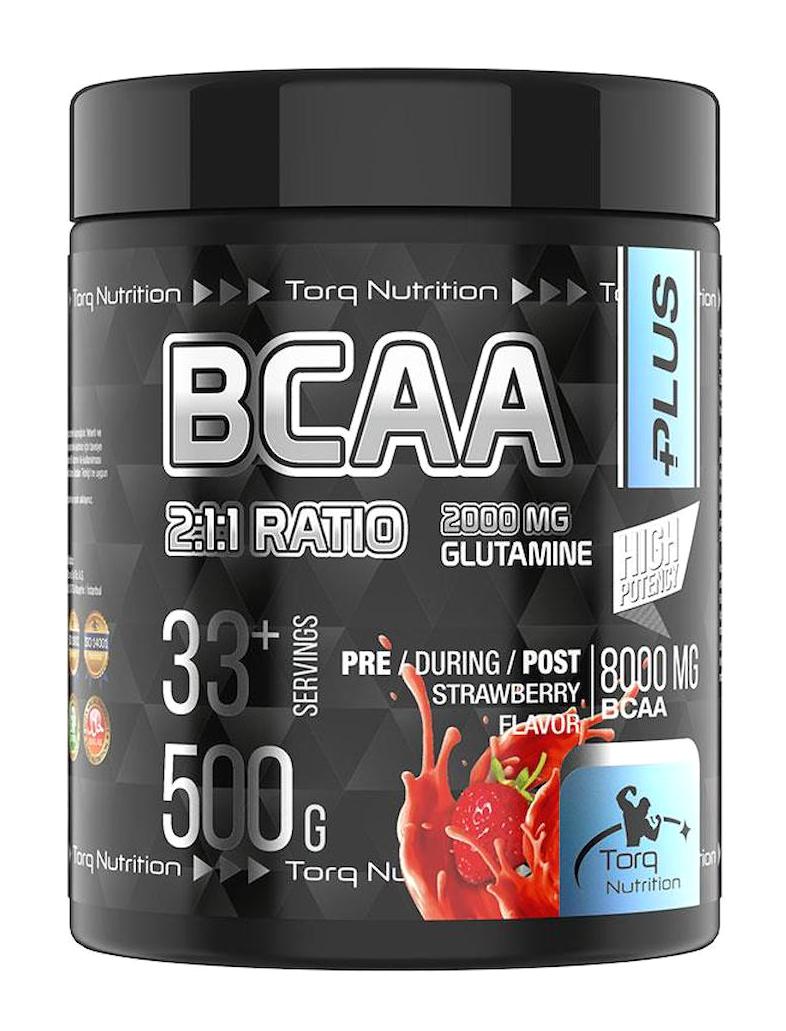 Torq Nutrition Çilek Aromalı Kompleks Glutamin BCAA 500 gr Toz