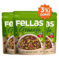 Fellas Antep Fıstıklı-Kakaolu Granola 3x200 gr