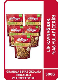 Kellogg's Beyaz Çikolatalı-Antep Fıstıklı Granola 5x500 gr