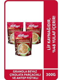 Kellogg's Beyaz Çikolatalı-Antep Fıstıklı Granola 3x300 gr