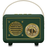 Jingyi Radyolu Taşınabilir Gold-Yeşil Bluetooth Hoparlör