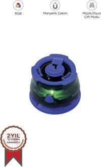 Torima D39 5 W Işıklı Taşınabilir Mor Bluetooth Hoparlör