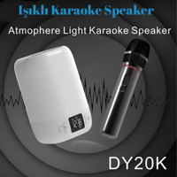 Cosmostech DY20K 20 W Işıklı Taşınabilir Beyaz Bluetooth Hoparlör