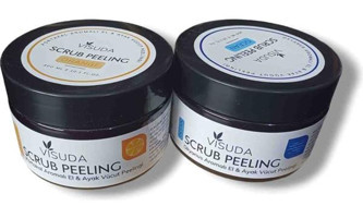 Visuda Orange + Ocean Partiküllü Kavanoz Vücut Peelingi 2x300 ml