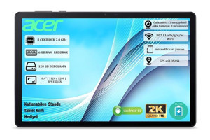 Acer Iconia Tab 128 GB Android 6 GB Ram 10.4 inç Tablet Gri