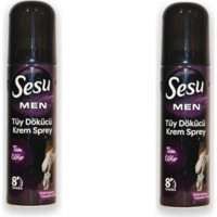 Sesu Tüm Ciltler İçin Tüm Vücut Erkek Tüy Dökücü Sprey 2x150 ml