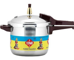 Termo Clipso Kapak Alüminyum Tabanlı 5 lt Düdüklü Tencere Gri