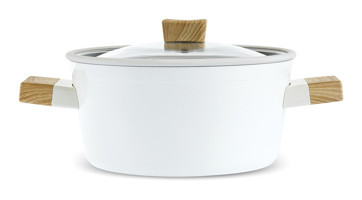 Karaca Swiss Crystal Creamy Wood Tencere 24 Cm