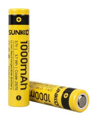 Sunkko 21070 14650 3.7 V 1000 mAh Li-ion Kalem Şarjlı Pil 2'li