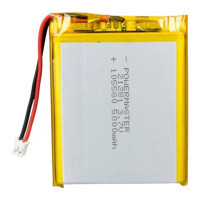 Powermaster 105580 21281 3.7 V 5000 mAh Lityum Polimer Kare Şarjlı Pil