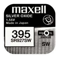 Maxell SR927SW 395 1.55 V 55 mAh Silver Oxide Düğme Pil 5'li