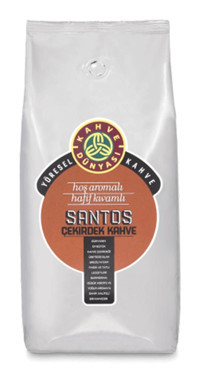 Kahve Dünyası Santos Kavrulmuş Aromalı Santos Çekirdek Paket Filtre Kahve 1 kg