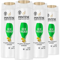 Pantene Pro-V Güç ve Parlaklık Tüm Saçlar İçin 3'ü 1 Arada Şampuan 4x350 ml