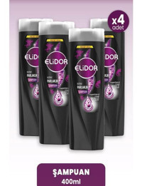 Elidor Esmer Parlaklık Parlaklık Tüm Saçlar İçin Erkek Şampuan 4x400 ml