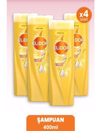 Elidor İpeksi Yumuşaklık Yumuşatıcı Tüm Saçlar İçin Şampuan 4x400 ml