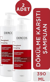 Vichy Şaç Dökülmesine Karşı Tüm Saçlar İçin Sülfatsız Parabensiz Şampuan 2x400 ml