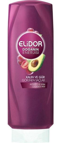 Elidor Kalın Ve Gür Görünen Saçlar Güç ve Parlaklık Kuru Saçlar İçin Tüm Saçlar İçin Avokado - Üzüm Çekirdeği Parabensiz Şampuan 325 ml
