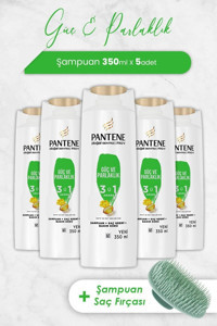 Pantene Pro-V Güç ve Parlaklık Tüm Saçlar İçin 3'ü 1 Arada Şampuan 5x350 ml