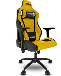 Spardox Dunker Ortopedik Kumaş Oyuncu Koltuğu Sarı - Siyah