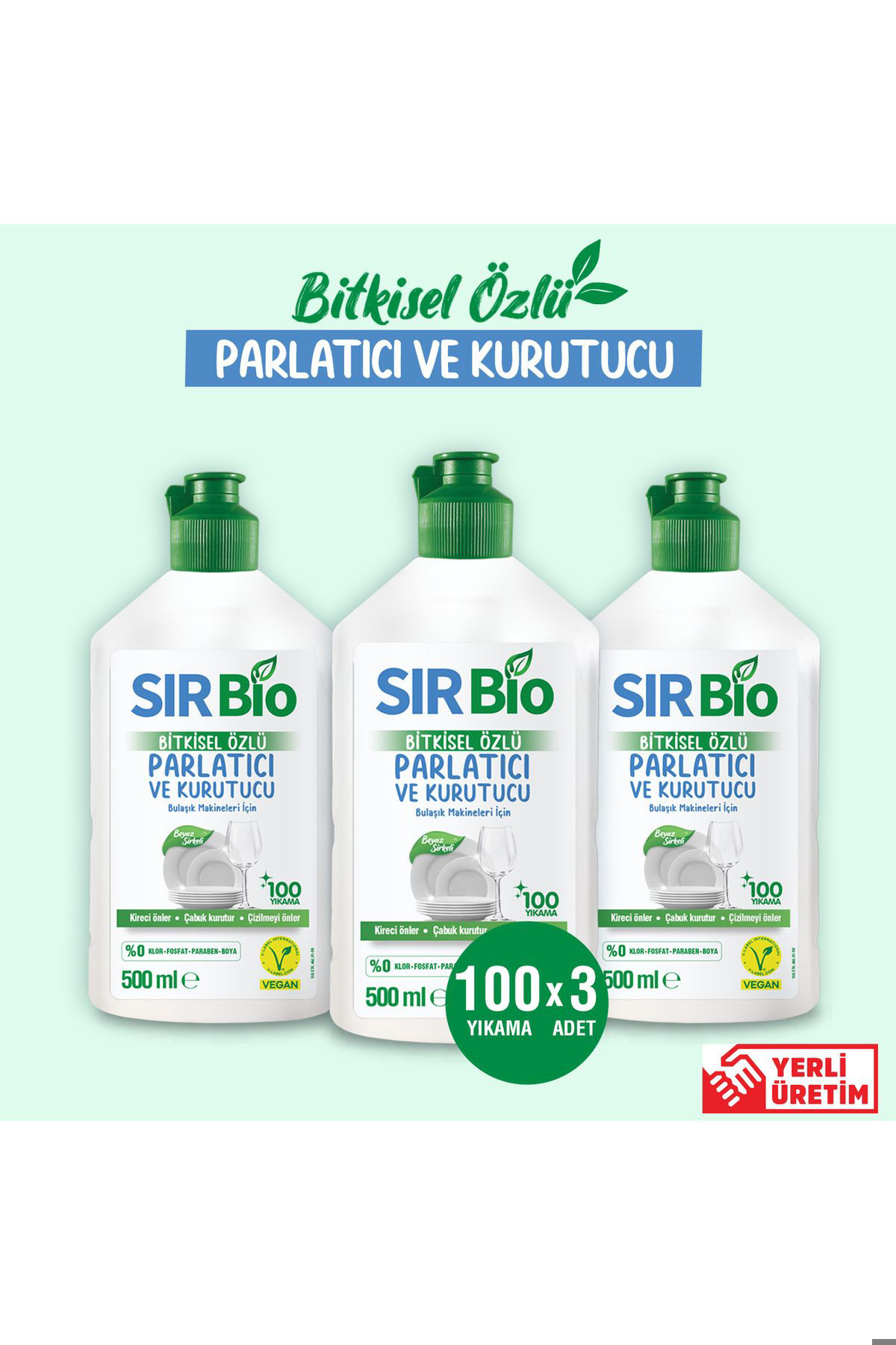 Sırbio Bulaşık Makinesi Parlatıcısı 4x500ml