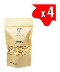 Key Market Tuzsuz Çifte Kavrulmuş Yer Fıstığı İçi 4x1 kg