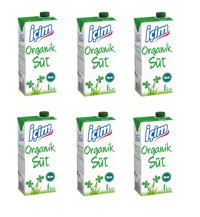 İçim Organik Laktozlu Sade İnek Süt 6x1 lt