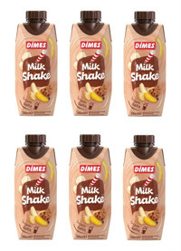 Dimes Milkshake Laktozlu Muzlu-Kurabiyeli İnek Süt 6x310 ml