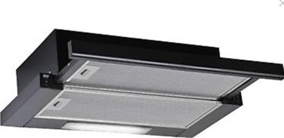 Hibsan 8062 Sürgülü Çift Motorlu Siyah Ankastre 60 cm Aspiratör
