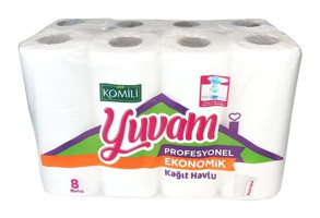 Komili Tek Katlı 24'lü Rulo Kağıt Havlu