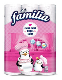 Familia Tek Katlı 12'li Rulo Kağıt Havlu