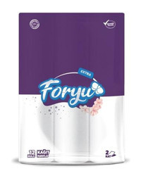 Foryu Extra 2 Katlı 12'li Rulo Kağıt Havlu