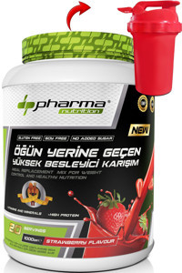 Pharma Nutrition Çilekli Whey Protein Tozu 1 kg + Shaker Hediyeli