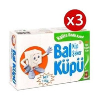 Bal Küpü Klasik Beyaz küp Şeker 3x1 kg