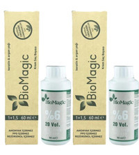 Biomagic Oksidan 6.03 Kahve Köpüğü Organik Amonyaksız Vegan Krem Saç Boyası 2x60 ml