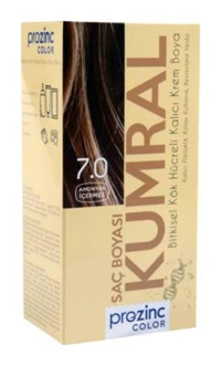 Prozinc Kalıcı 7.0 Kumral Organik Amonyaksız Vegan Tüp Saç Boyası 60 ml