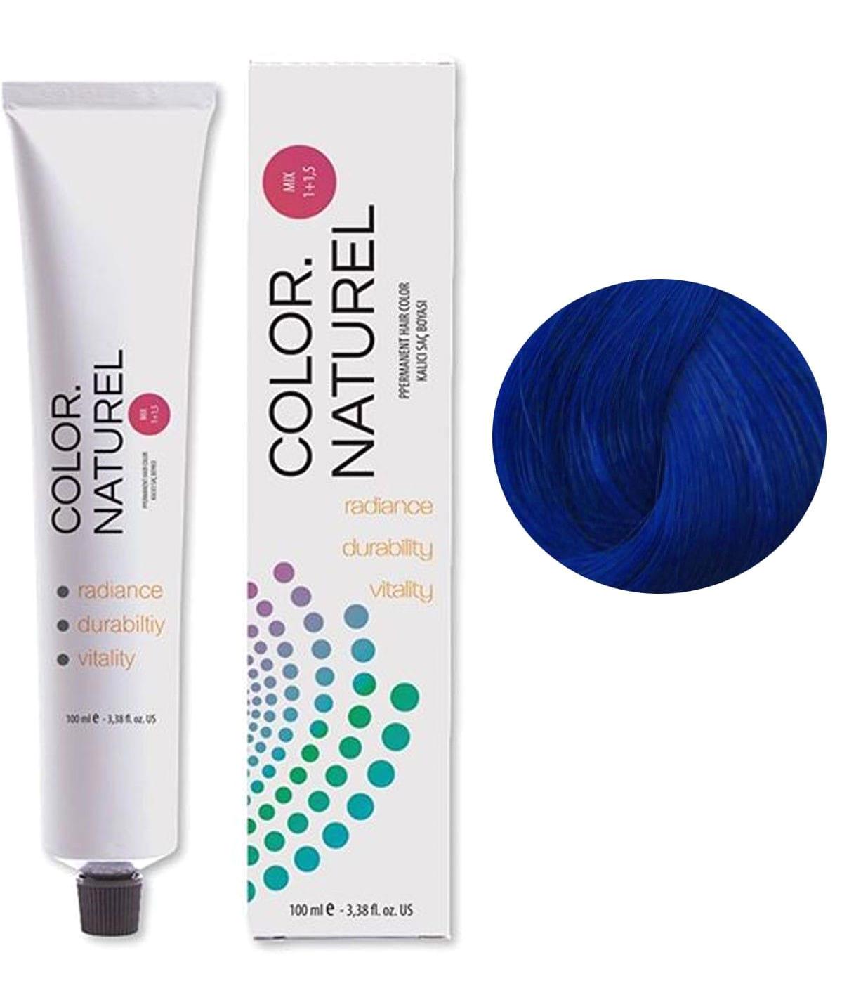 Color Naturel Kalıcı Mavi Tüp Saç Boyası 100 ml