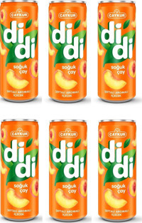 Çaykur Didi Kutu Şeftalili Soğuk Çay 6x330 ml