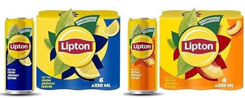 Lipton Limonlu-Şeftalili Soğuk Çay 12x330 ml