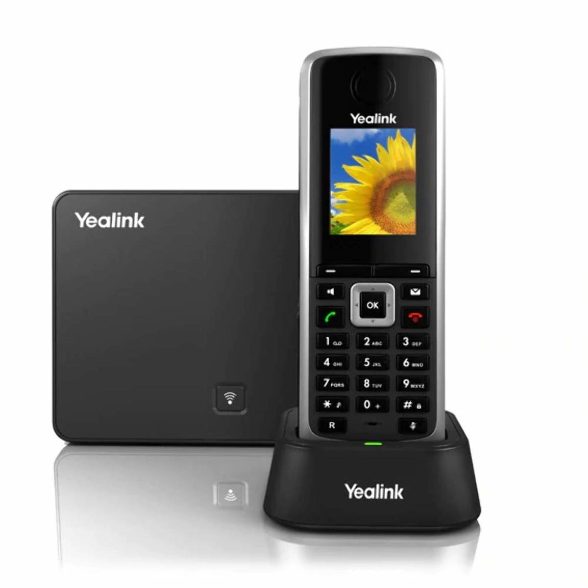 Yealink W52P IP Tek Ahizeli Ekranlı Kablosuz Telsiz Telefon